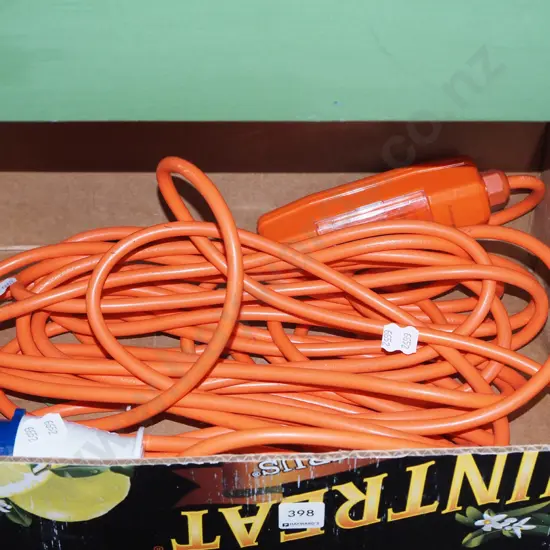box; caravan power lead with RCD