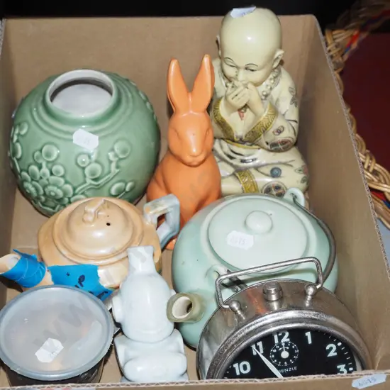 box; figurine, alarm clock etc
