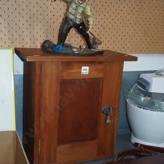 small mixed timbers cabinet H390 W380 D220