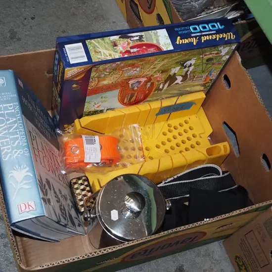 box; puzzle, mitre box, ice bucket etc