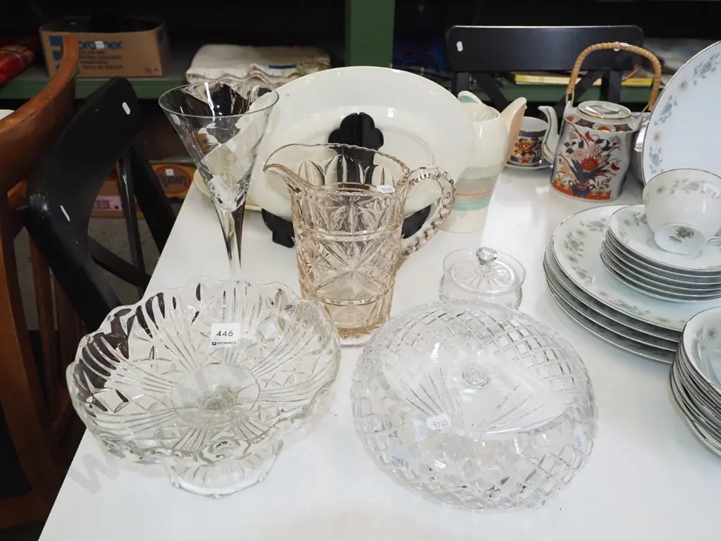 footed bowl, water jug, crystal bowl etc Image 1++
