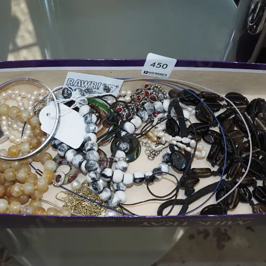 box of costume jewellery