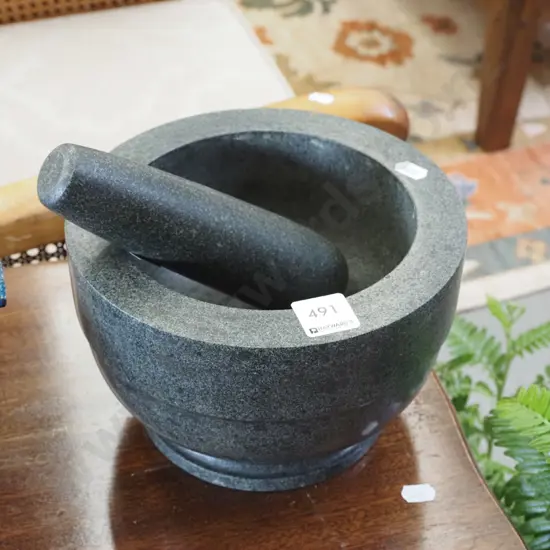 large stone mortar and pestle Diam200