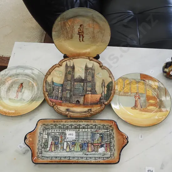 Royal Doulton dish, plates, Morton Hall dish - chip etc