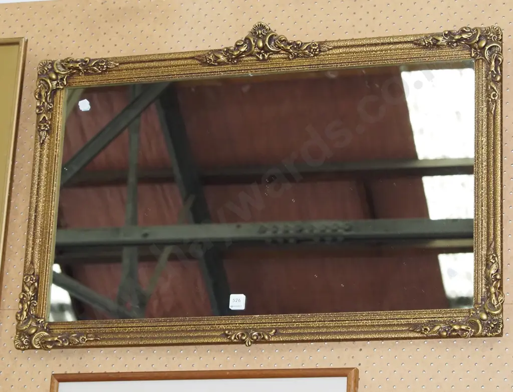 gilt framed wall mirror H890 Image 1++
