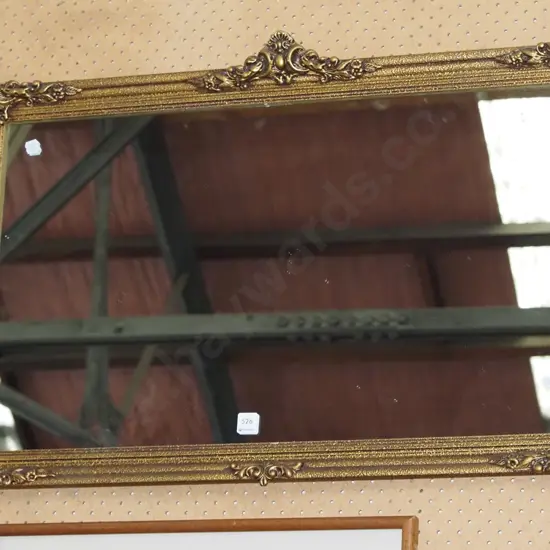 gilt framed wall mirror H890
