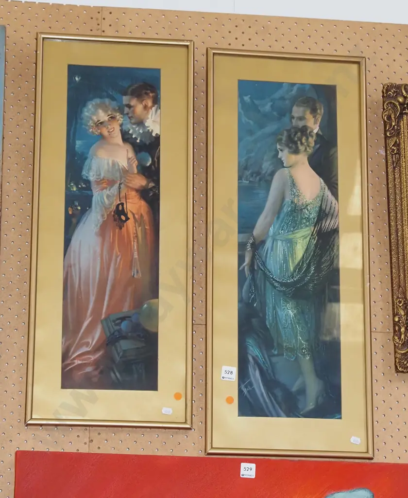 2x prints - glamour models - orange dots Image 1++