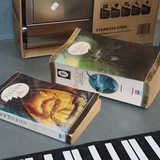 Tolkien books - The Hobbit,  Lord of the Rings