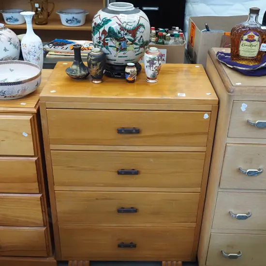 rimu 4 drawer tallboy H820 W600 D360