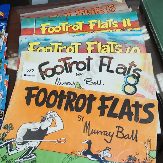 Footrot Flat books - original, 8,10,11,13
