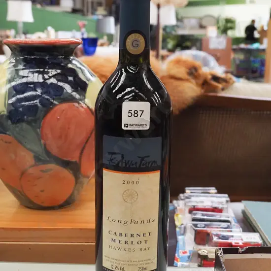 bottle of Te Awa Farm Longlands cabernet merlot 2000