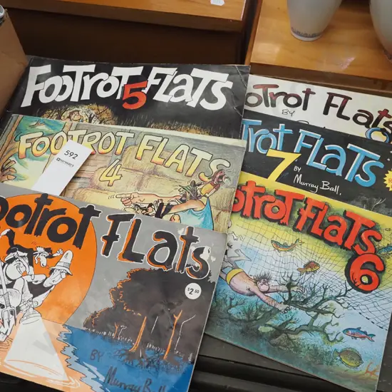 Footrot Flat books -  original,4,5,6,7,8