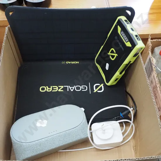 Goal Zero portable solar panels with battery and speaker