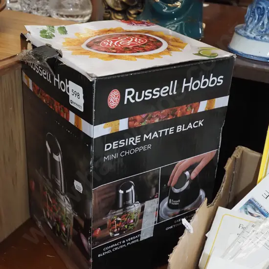 boxed Russell Hobbs mini chopper