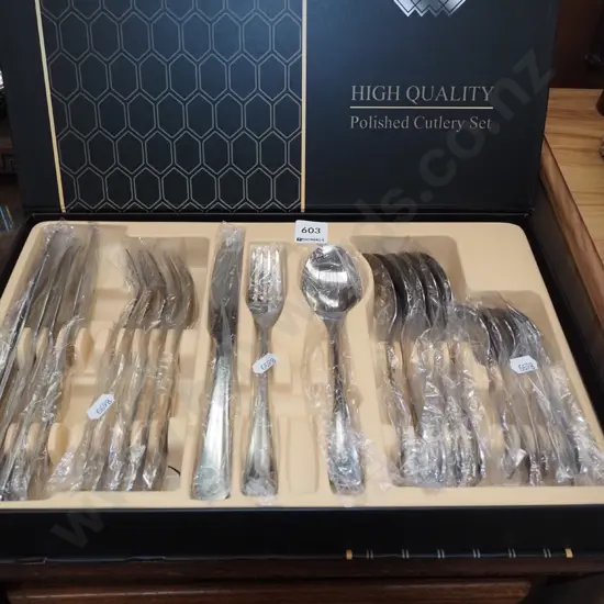 as new boxed high quality polished cutlery