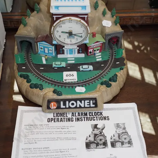 Lionel train themed alarm clock