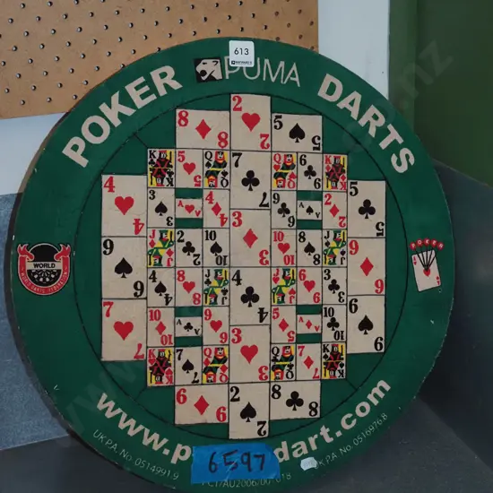 poker darts board