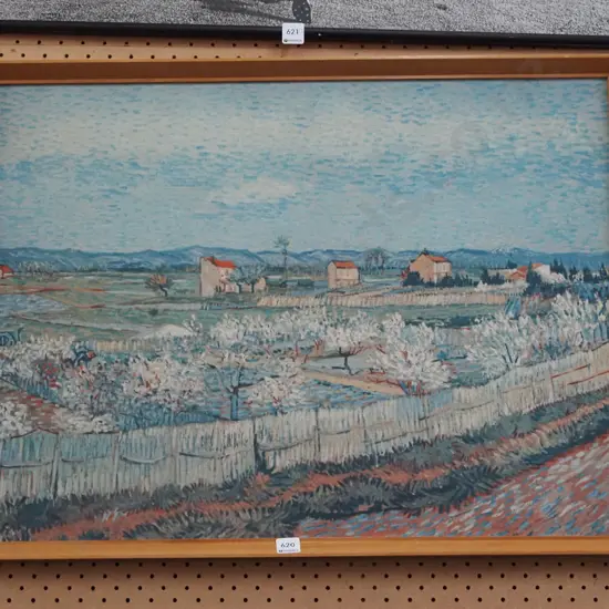 framed van Gogh print