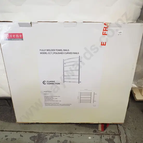 boxed fully welded towel rail