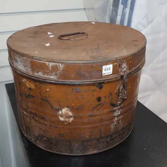 rusty hat box