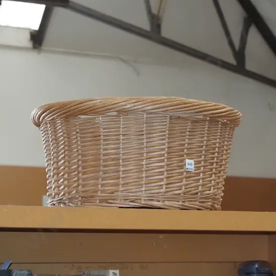 small cane wood basket Diam490