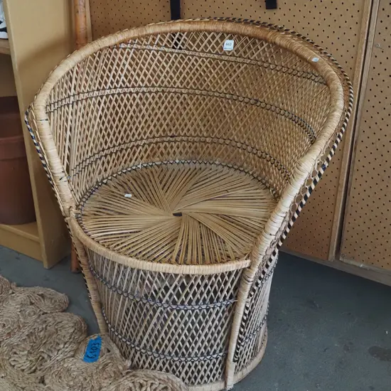 cane tub chair