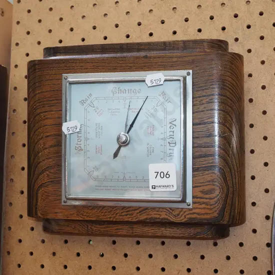 oak framed barometer
