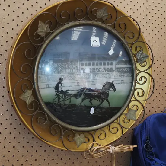 retro wall mounted trotting themed wall light - As Is No Returns