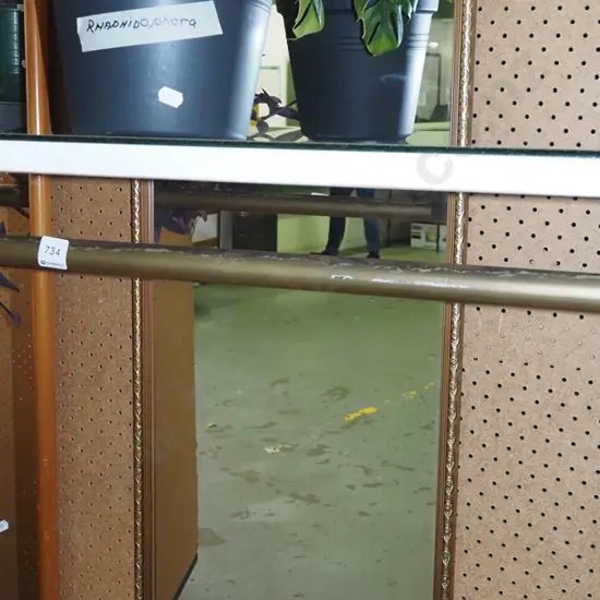 gilt framed wall mirror H1090