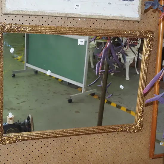 gilt framed wall mirror 