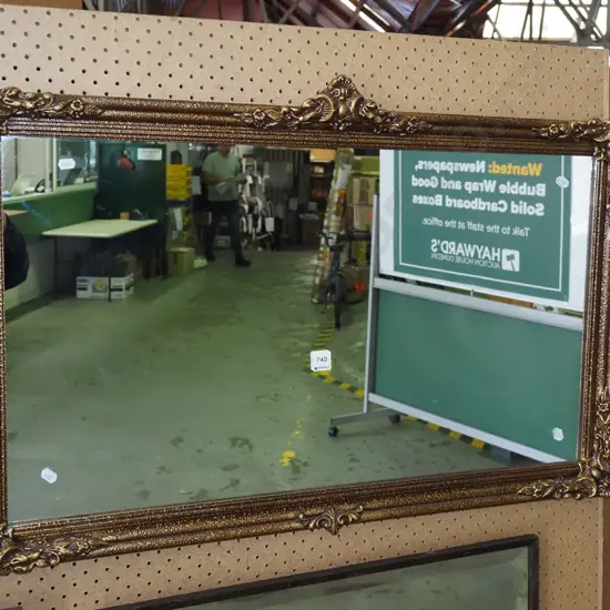 gilt framed wall mirror L900