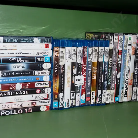 DVDs, blue ray DVDs