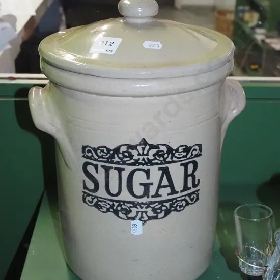 lidded ceramic storage crock H310