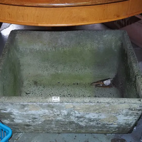 vintage concrete laundry sink H350 W600