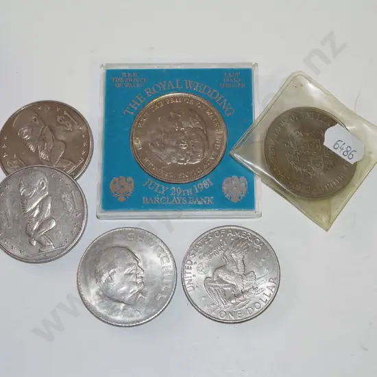 various coins