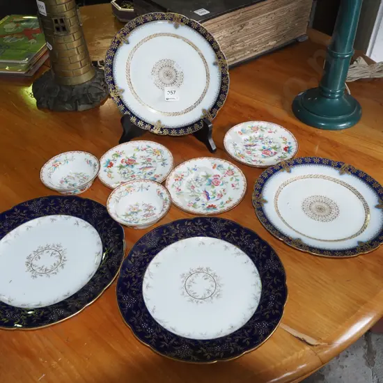 assorted plates, dishes, bowls