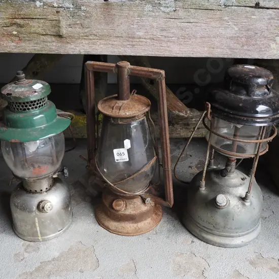 3x restorer's hurricane lanterns
