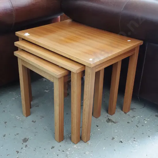 nest of 3 mid century tables