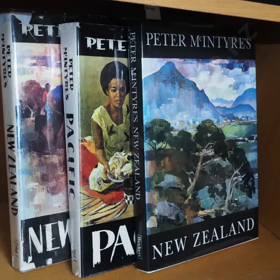 3x Peter McIntyre's art books
