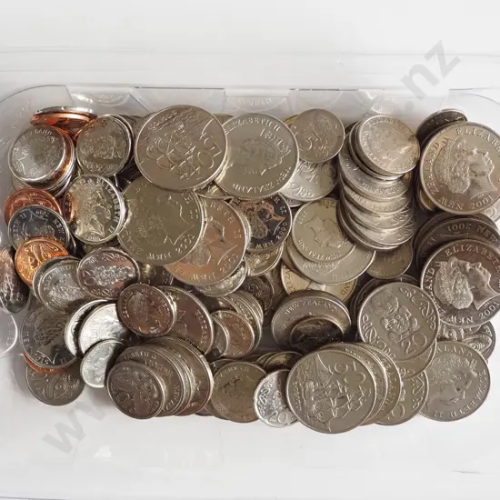 tray of coins