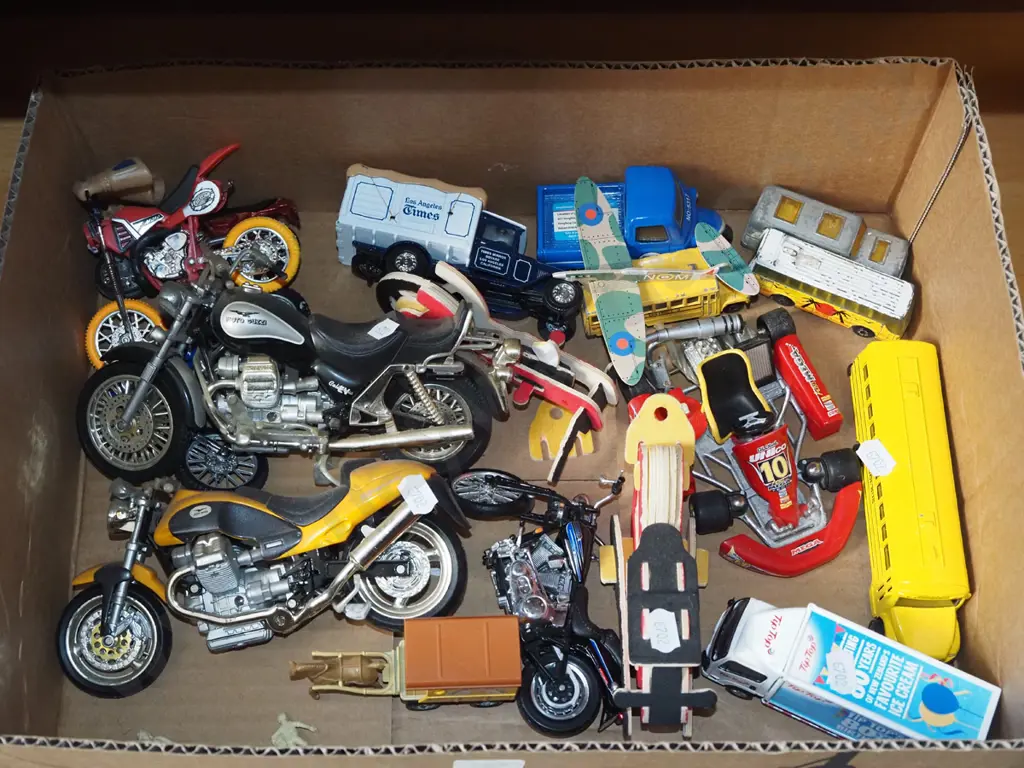 box of toy vehicles Image 1++