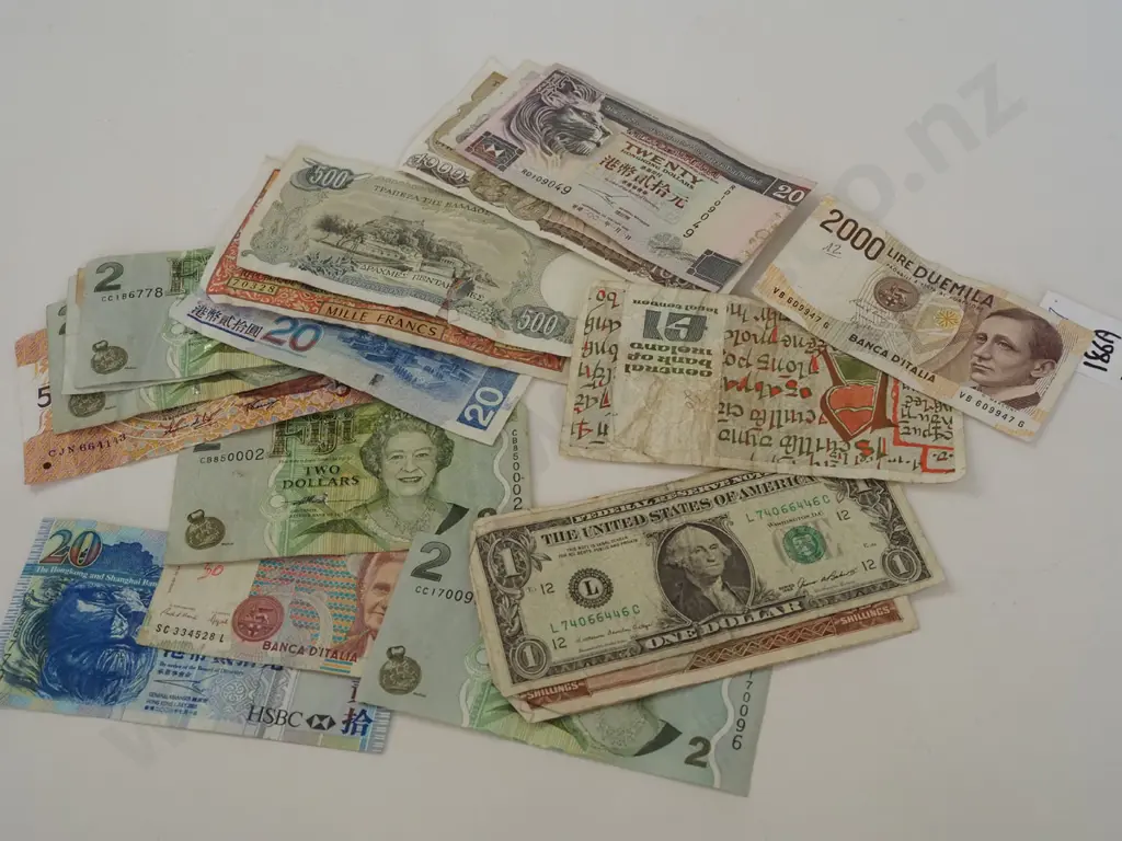assorted international banknotes Image 1++
