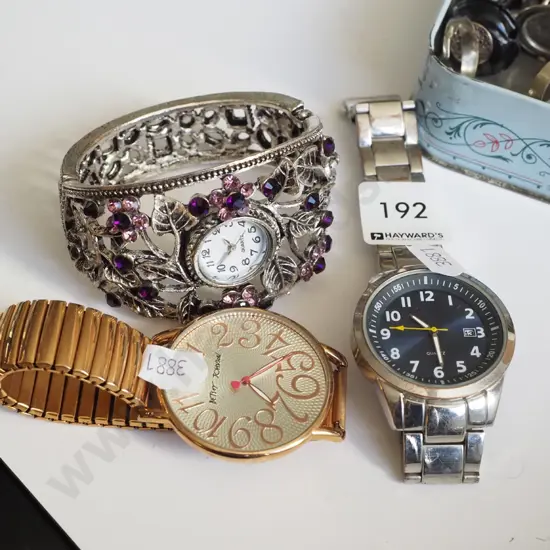 2x wristwatches & 1 bangle watch