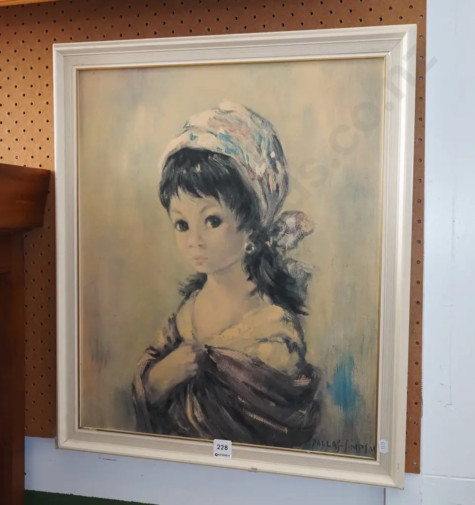 framed faded print - young girl Image 1++