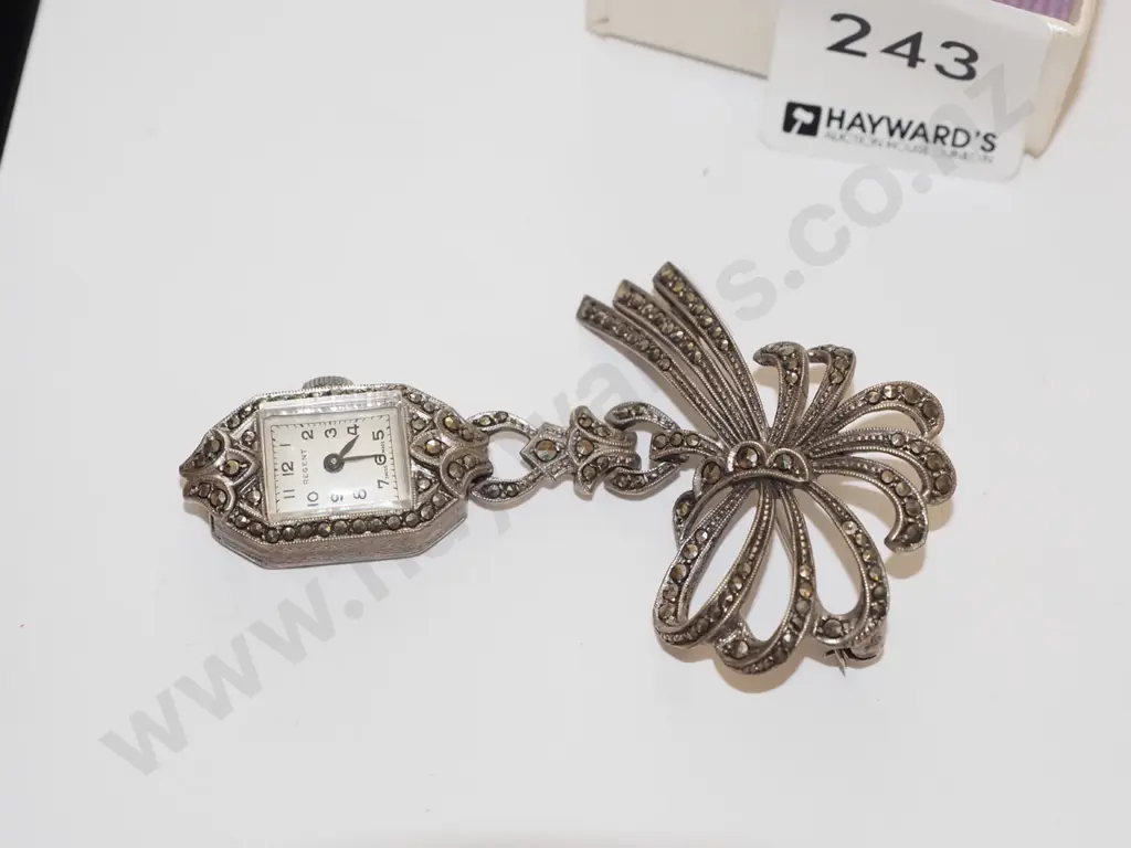 cz brooch and watch Image 1++