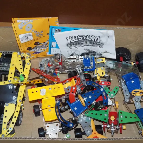 box; Meccano style toys