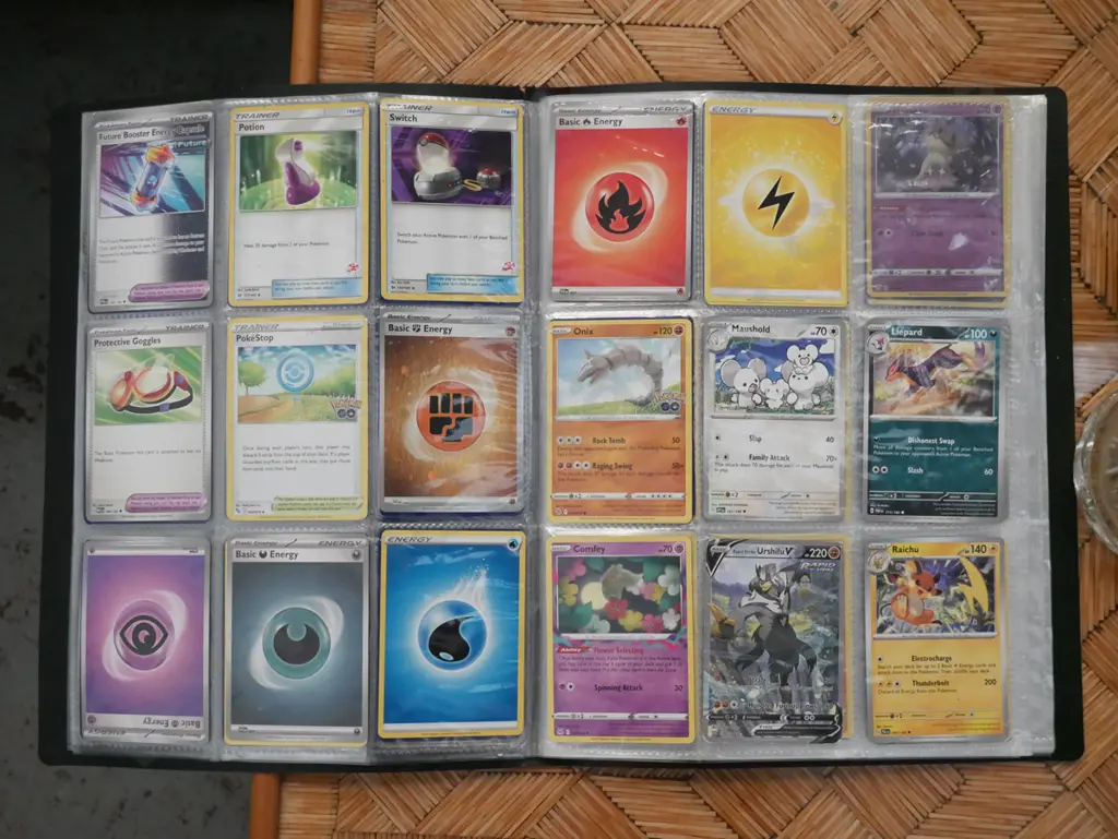 Pokemon cards in folder Image 1++