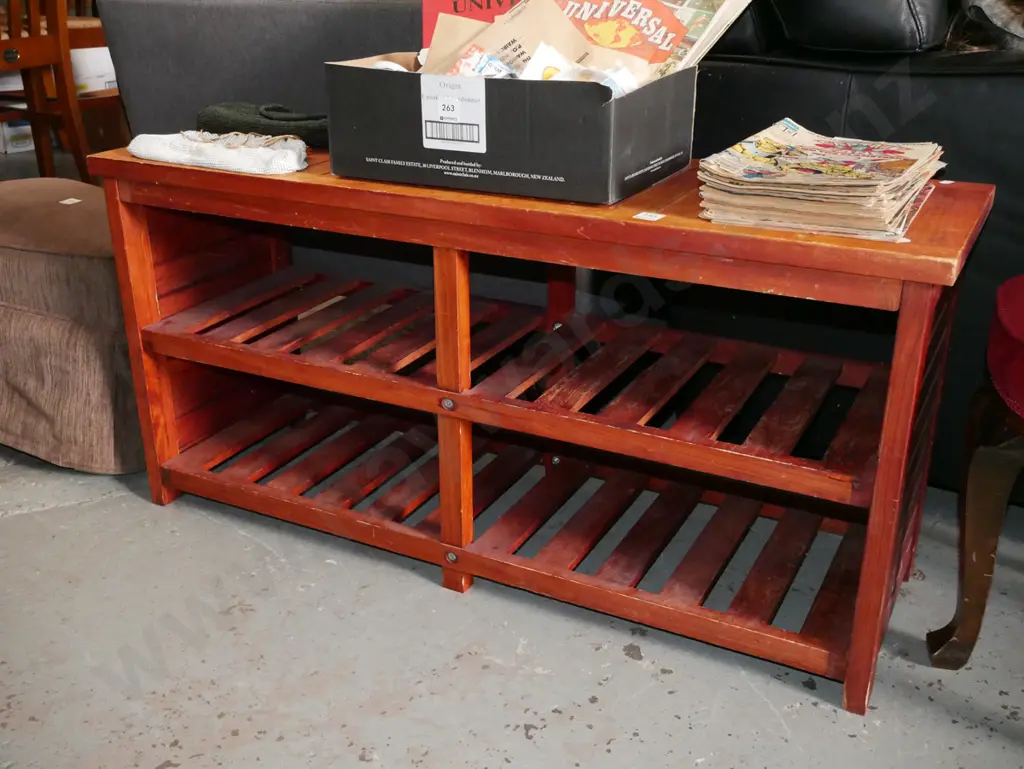 pine shoe rack H480 W1010 D330 Image 1++