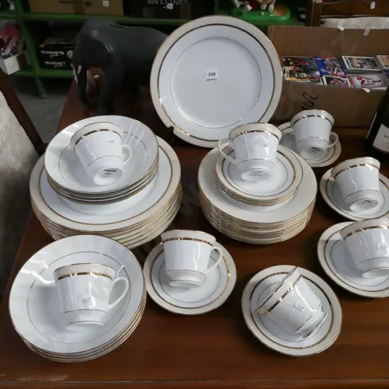 assorted Noritake dinner items; plates, bowls, cups, saucers
