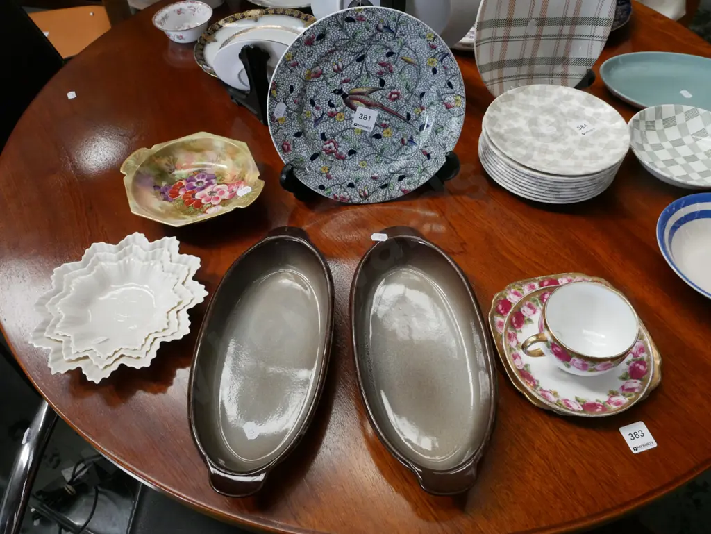 Temuka Pottery baking dishes, Belleek dishes, Royal Winton dish, bowl etc Image 1++
